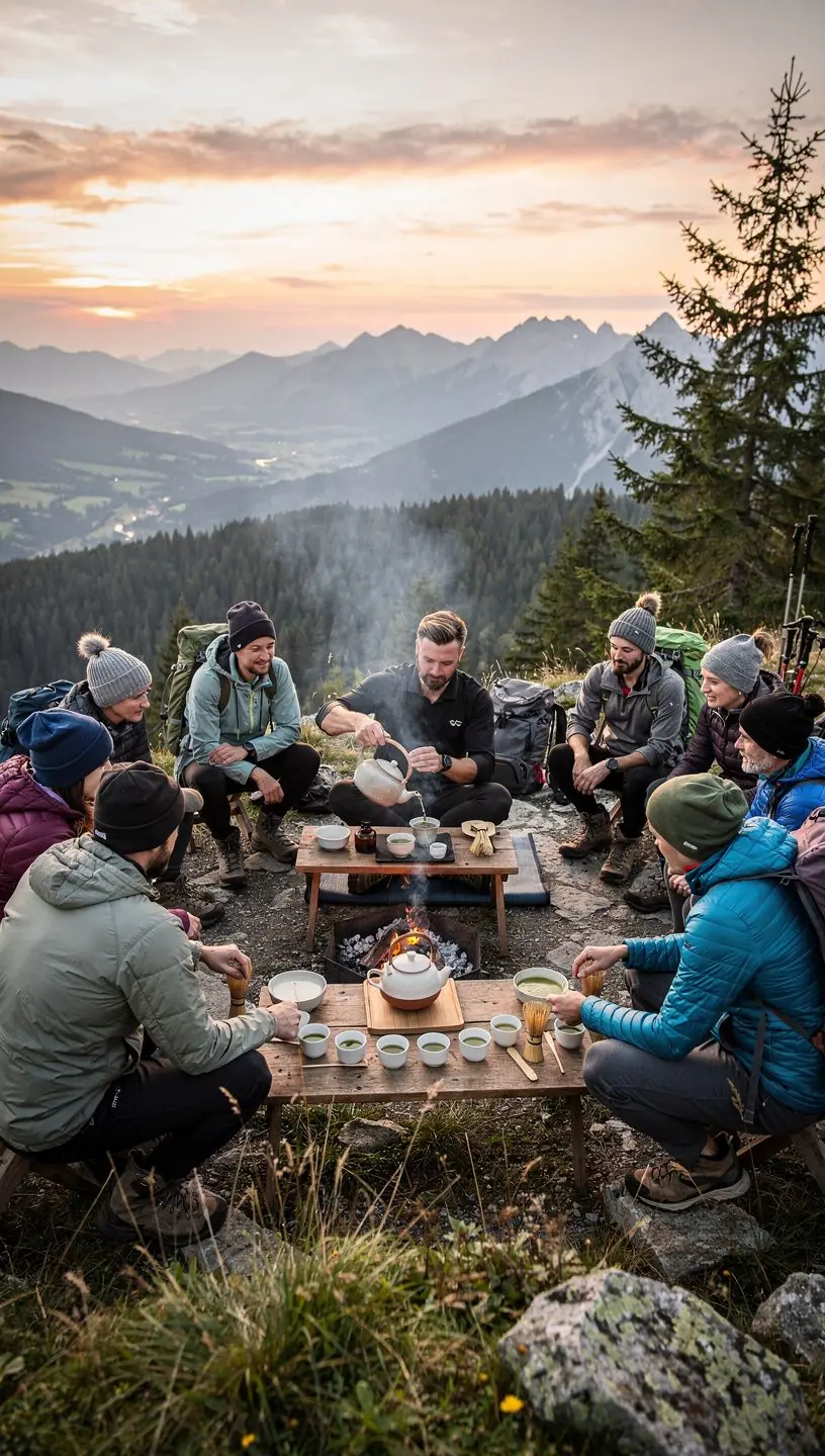 Listy čaju Gyokuro rozprestreté na slnku pred zberom