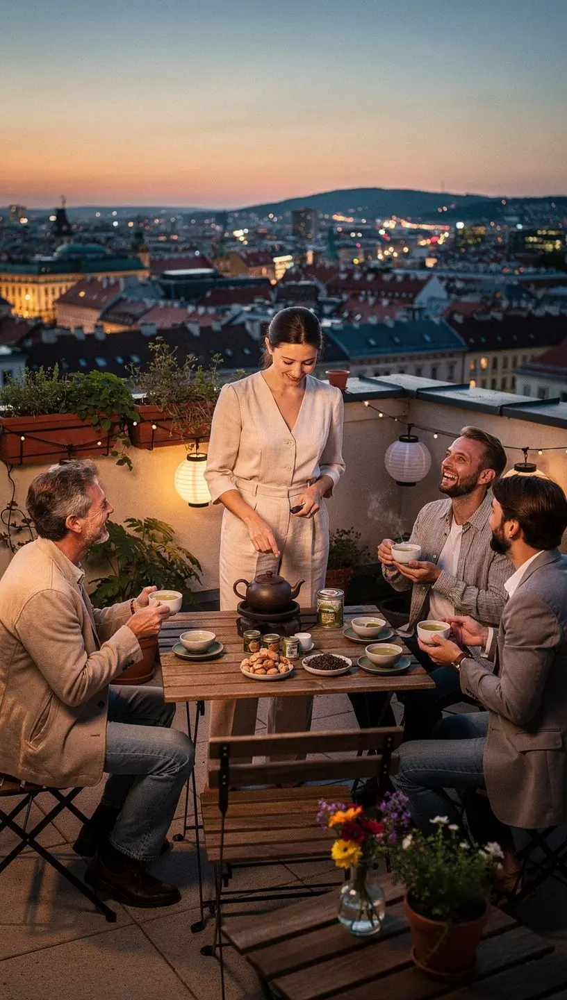 Listy čaju Gyokuro usporiadané na bielom pozadí, zvýrazňujúce ich kvalitu.